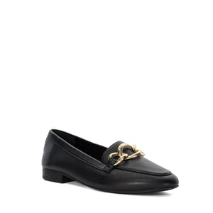 Dune Ladies Gloria - Leather Chain Link Loafers