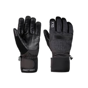 Trespass Unisex Vuxen Sidney Läderhandflata Snösporthandskar (Svart)
