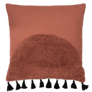 furn. Radian Semi Circle Tufted Cotton Tasselled Cushion Cover