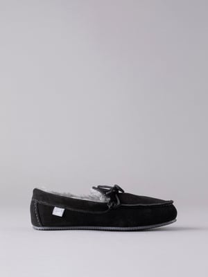 Men's Sheepskin Moccasins in Black