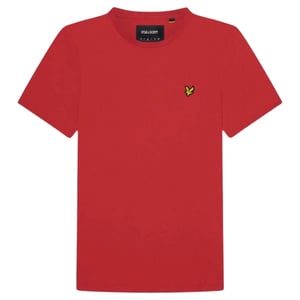 Lyle Scott merk borstlogo Gala rood T-shirt