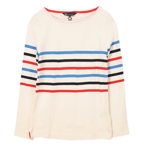 Long Sleeve Striped Cotton Top