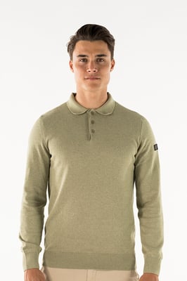 PRESLY & SUN Brad long sleeve knitted polo
