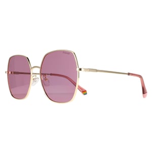 Polaroid Round Womens Gold Pink Pink Polarized PLD 6178/G/S