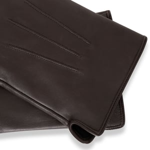 Barneys Originals Brown Classic Leather Glove