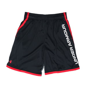 Boy's Under Armour Junior UA Stunt 3.0 Printed Shorts in Black