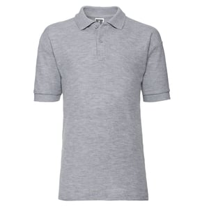 Russell Poloshirt van katoen voor kinderen (Licht Oxford)