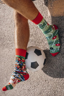 SPOX SOX - Mens & Ladies Mismatched Novelty Odd Socks - Football