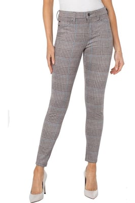 Madonna mager grijs/blauw geruit jeans