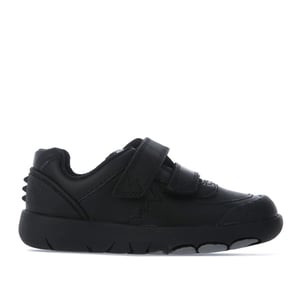 Boy's Clarks Infant Rex Pace Leather Shoes in Black