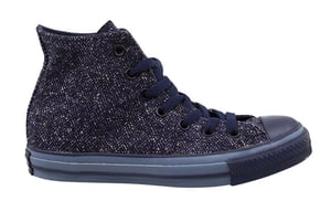 Converse Chuck Taylor Herringbone Mens Navy Plimsolls