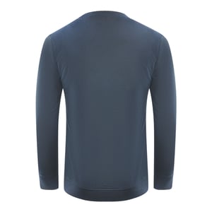 Cavalli Class Piercing Snake Logo Navy Blue Sweatshirt