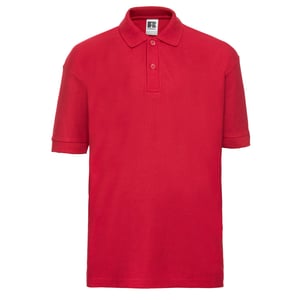 Russell Kinder/Kids Poloshirt (Helder rood)