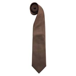 Premier Heren Kleuren Mode Stropdas (Bruin)