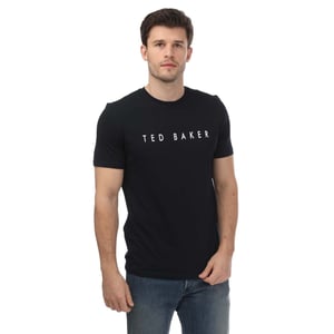 Men's Ted Baker Broni Branded T-Shirt in Navy