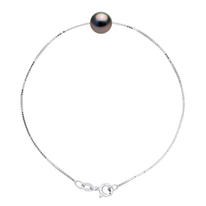 Chain Armband met Pearl Tahiti Round 9-10 mm 925