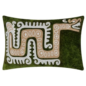 Wylder Dynasty Dragon Embroidered Chenille Cushion Cover