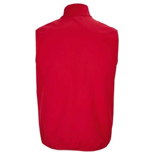 SOLS Heren Falcon Softshell Bodywarmer met rits (Peperrood)