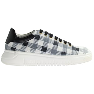 Emporio Armani Geruite Heren Zwart/Wit Sportschoenen