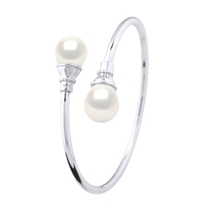 YOU & ME Bracelet Freshwater Pearl 11-12 mm White 925
