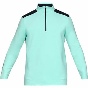 Under Armour Storm Play Off Mens Cold Gear Loose Turquoise Golf Top 1325277 361