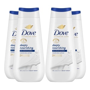 Dove Advanced Care Bodywash Deeply Nourishing 24H Renewing Micromoisture, 4x225ml