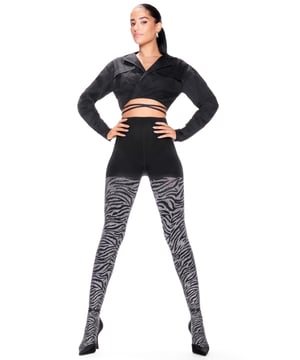 Hunkemöller 50 Denier Tights Lurex Zebra