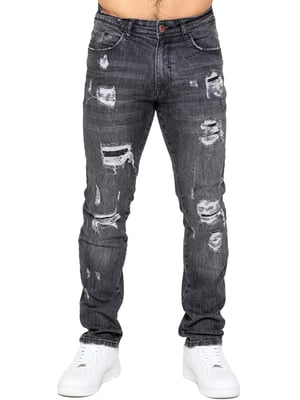 Enzo | Heren Gescheurde Denim Jeans