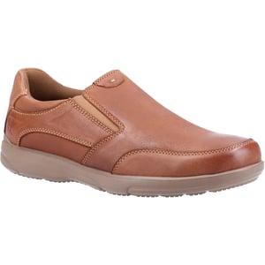 Hush Puppies Heren Aaron Slip On Leren Schoen (Kastanjebruin)