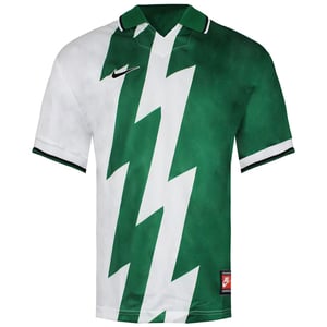 Nike Vit/Grön T-shirt med krage för herrar