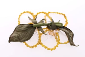 Dolce & Gabbana Blommig Transparent HANDGJORD Brosch