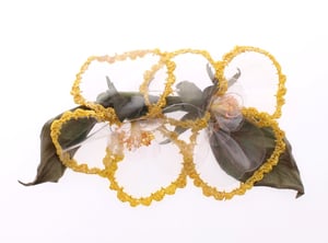 Dolce & Gabbana Blommig Transparent HANDGJORD Brosch
