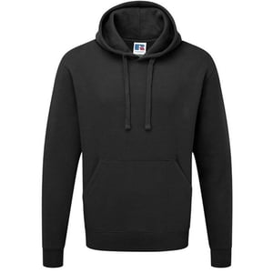 Russell Kleuren Heren Hooded Sweatshirt / Hoodie (Zwart)