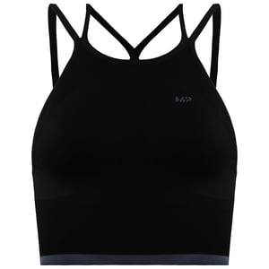 MyProtein Adapt Seamless Womens Black Sports Bra