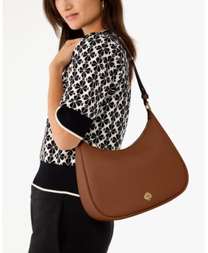 Kayla Pebbled Leather Large Shoulder Bag