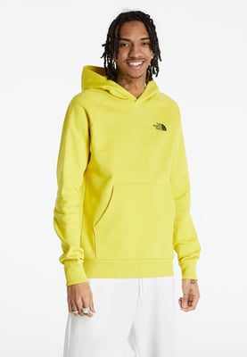 The North Face Heren Reglan Red Box Hoodie in Geel