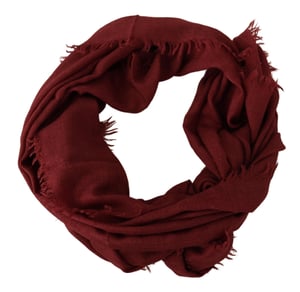 Dolce & Gabbana Rode DG Kroon Kasjmier Zijde Sjaal Fringe Wrap Mannelijke Sjaal