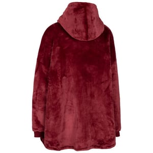 Trespass Unisex Vuxen Cosiness Oversized Hoodie Filt (Mörk Körsbär)