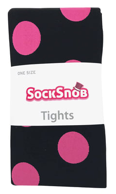 Sock Snob - Färgade 80 denier ogenomskinliga mode-strumpbyxor för damer - Big Spot
