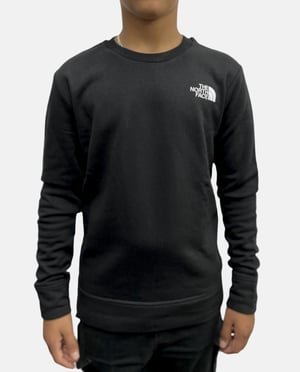 The North Face sweatshirt met ronde hals voor jongeren in zwart