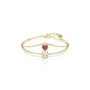Swarovski 'Chroma' Dames Goudkleurige Metalen Armband - Goud 5683835
