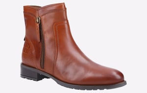Hush Puppies Scarlett Leren Dames Laarzen In Het Bruin
