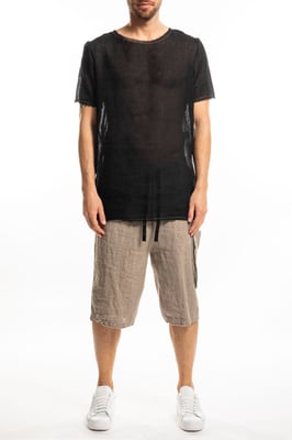 Takeshy Kurosawa T-shirt Lino Herr Svart