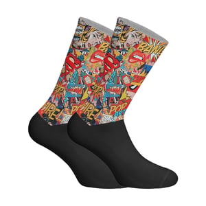 Unisex Elastic Printed Long Socks