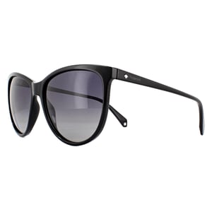Polaroid Square Womens Black Grey Polarized Sunglasses