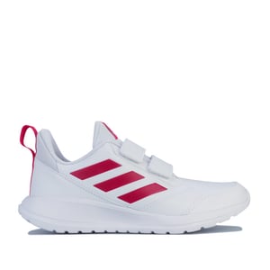 Girl's adidas Junior AltaRun Trainers in White pink