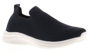 Focus Womens Knitted Trainers Annika Slip On navy