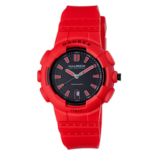 Haurex italy: tremor men's red watch..