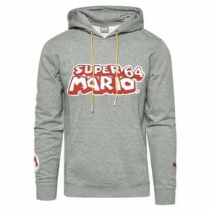 Puma x Super Mario Nintendo Pullover Lange Mouw Grijs Heren Hoodie 589098 01
