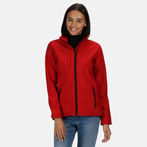 Regatta - Dames Professional Octagon II Waterdichte Softshell Jas (Rood/Zwart)